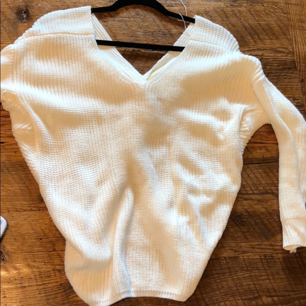 Cream sweater